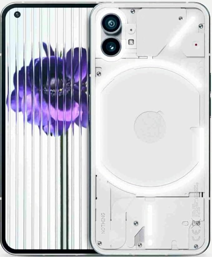 Roll over image to zoom in Nothing Phone 1 5G White 8GB RAM 256GB ROM | 6.55 inch 120Hz OLED Display | 50MP + 50MP Rear | 16MP Front Camera | Glyph Interface | Qualcomn Snapdragon 778G+ Processor